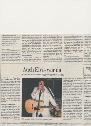 2006. Elvis auf dem Toggi-Platz in Gossau